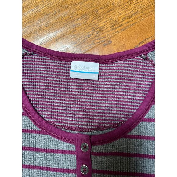 Columbia Purple and Blue Striped Blouse - Picture 3 of 5